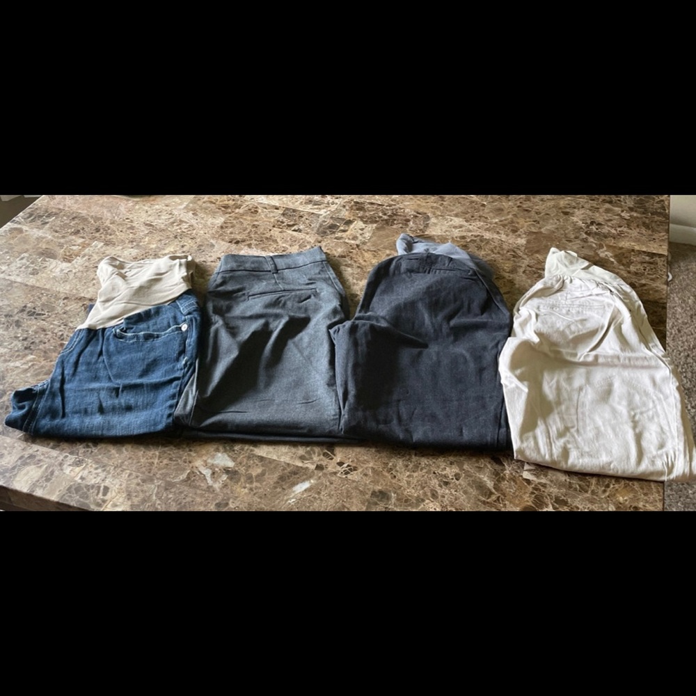 Lot of 4 Motherhood Maternity Pants Size Small
